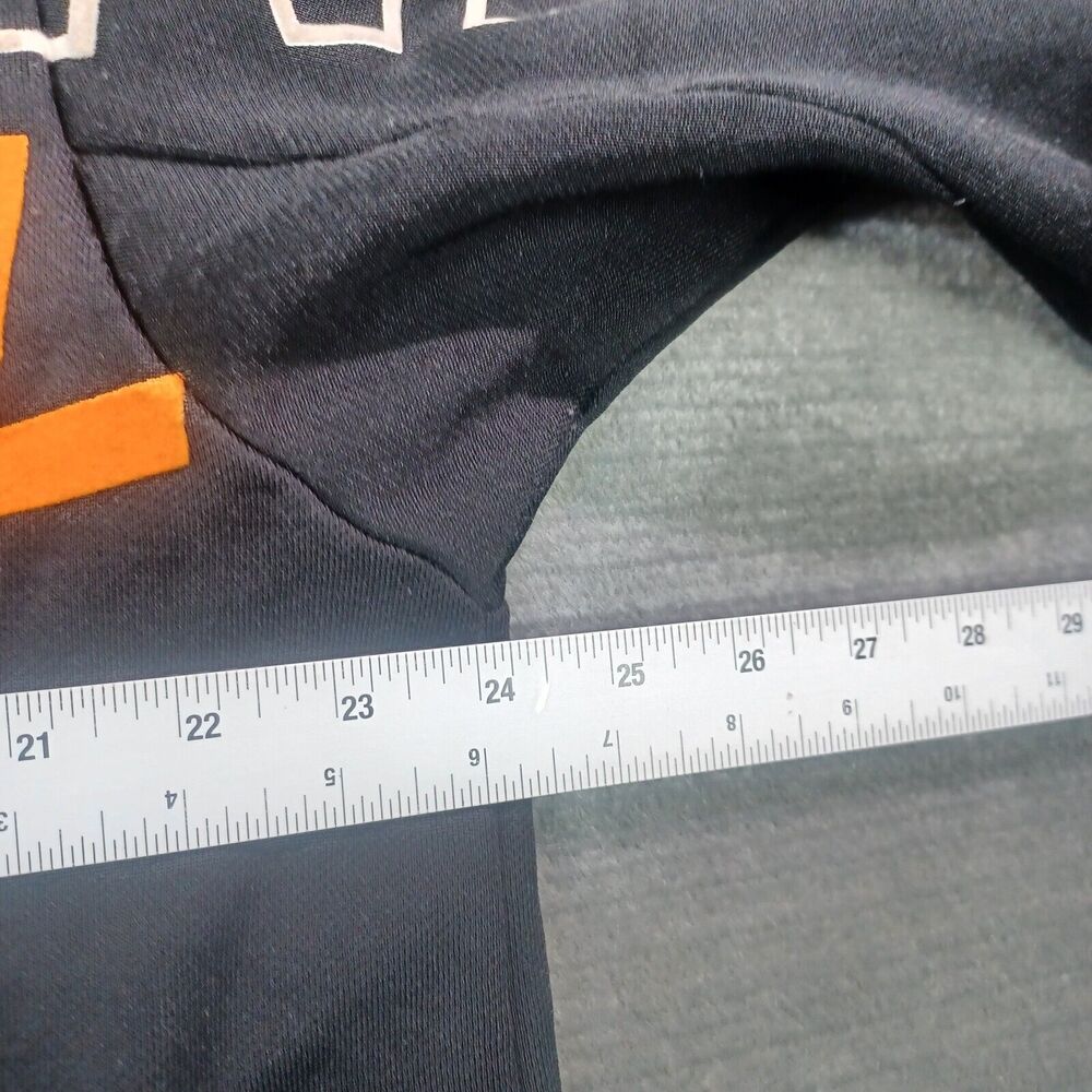 rag & bone Black Crewneck Sweatshirt with Orange "UNIVERSAL" - Picture 5 of 8